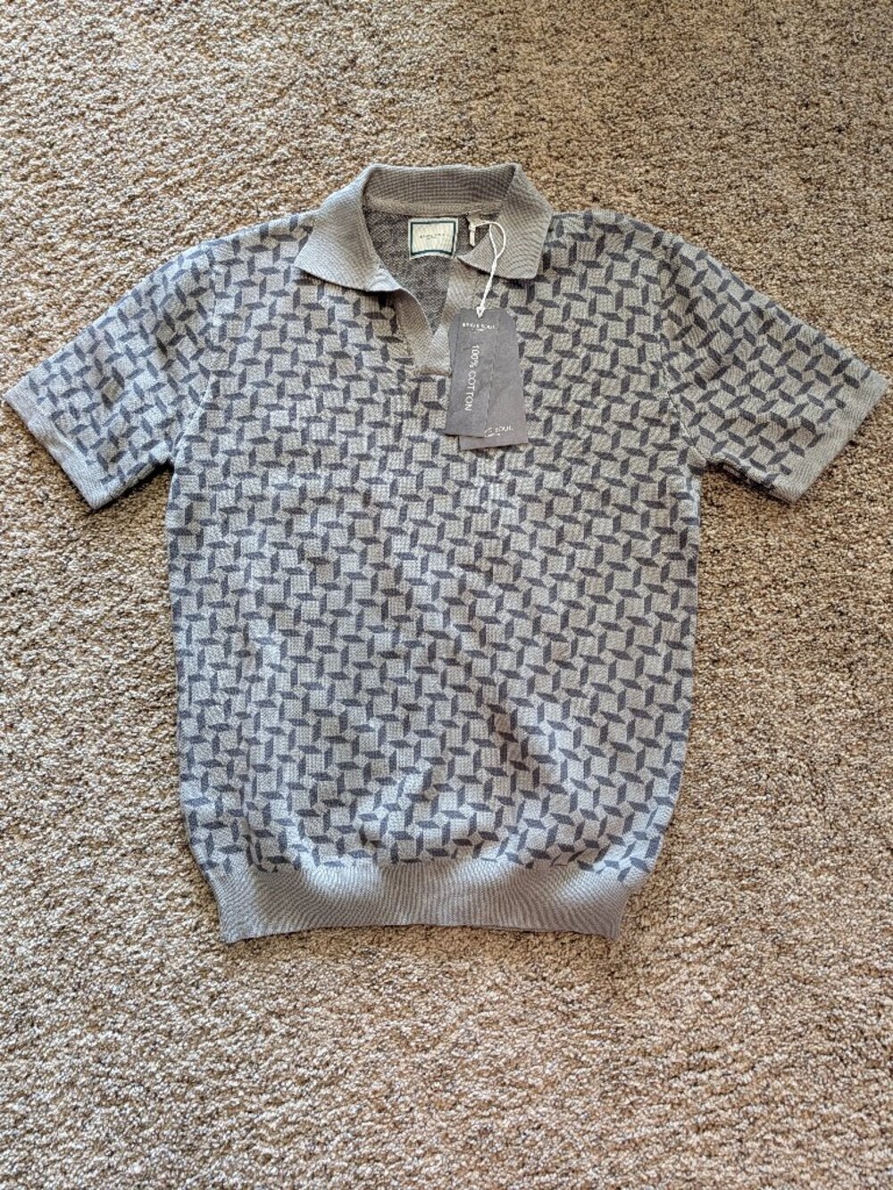 Brave Soul London Men's Knit Polo size L